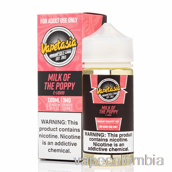 Vape Kit Completo Leche De Amapola - Vapetasia - 100ml 3mg